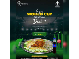 Ridan House Of Mandi! World Cup Deal 1 For Rs.920/-